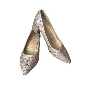 Adrienne Vittadini Adrienne Vittadini Fiona PumpWomens Embellished Nude Pointed